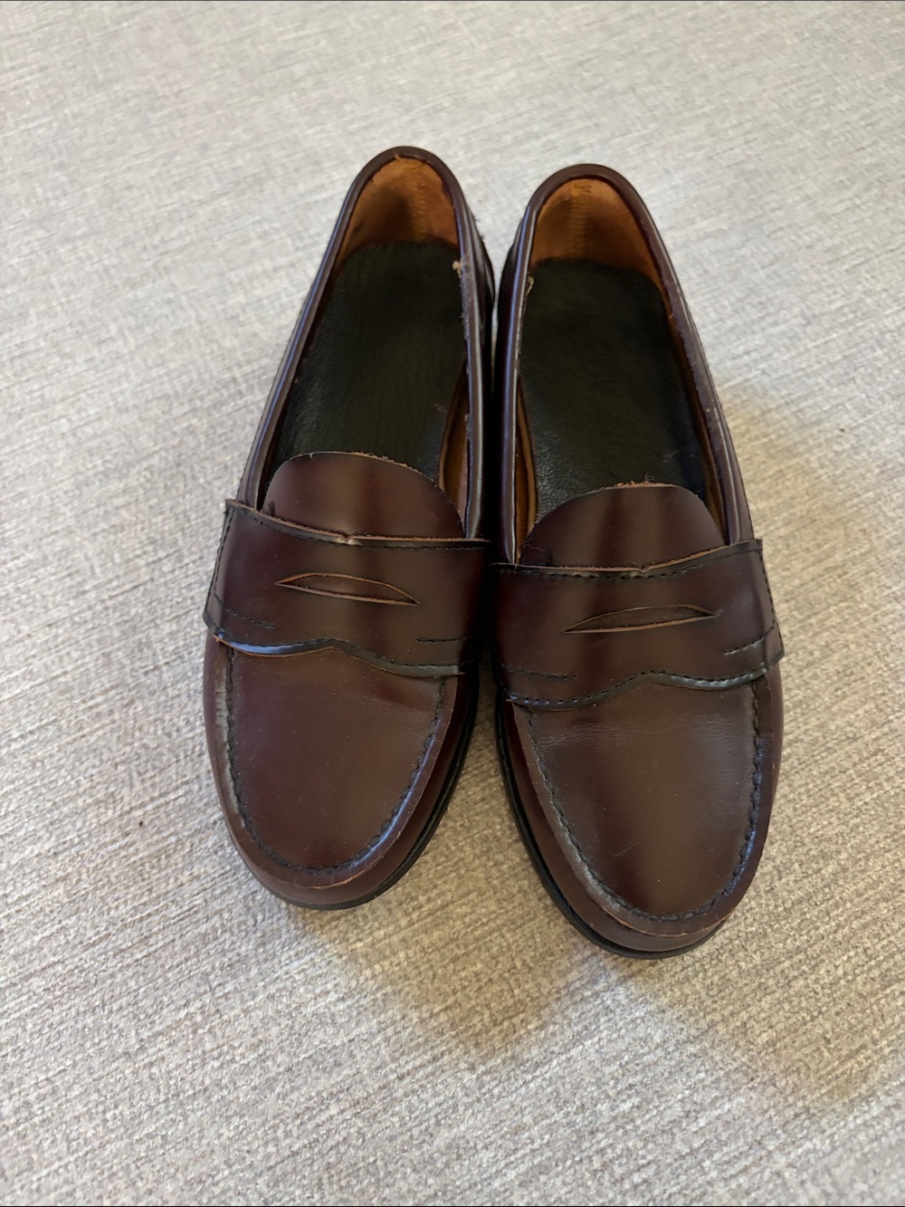 Eastland genuine leather brown penny loafers size 6